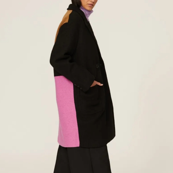Color block coat - Picture 3 of 4